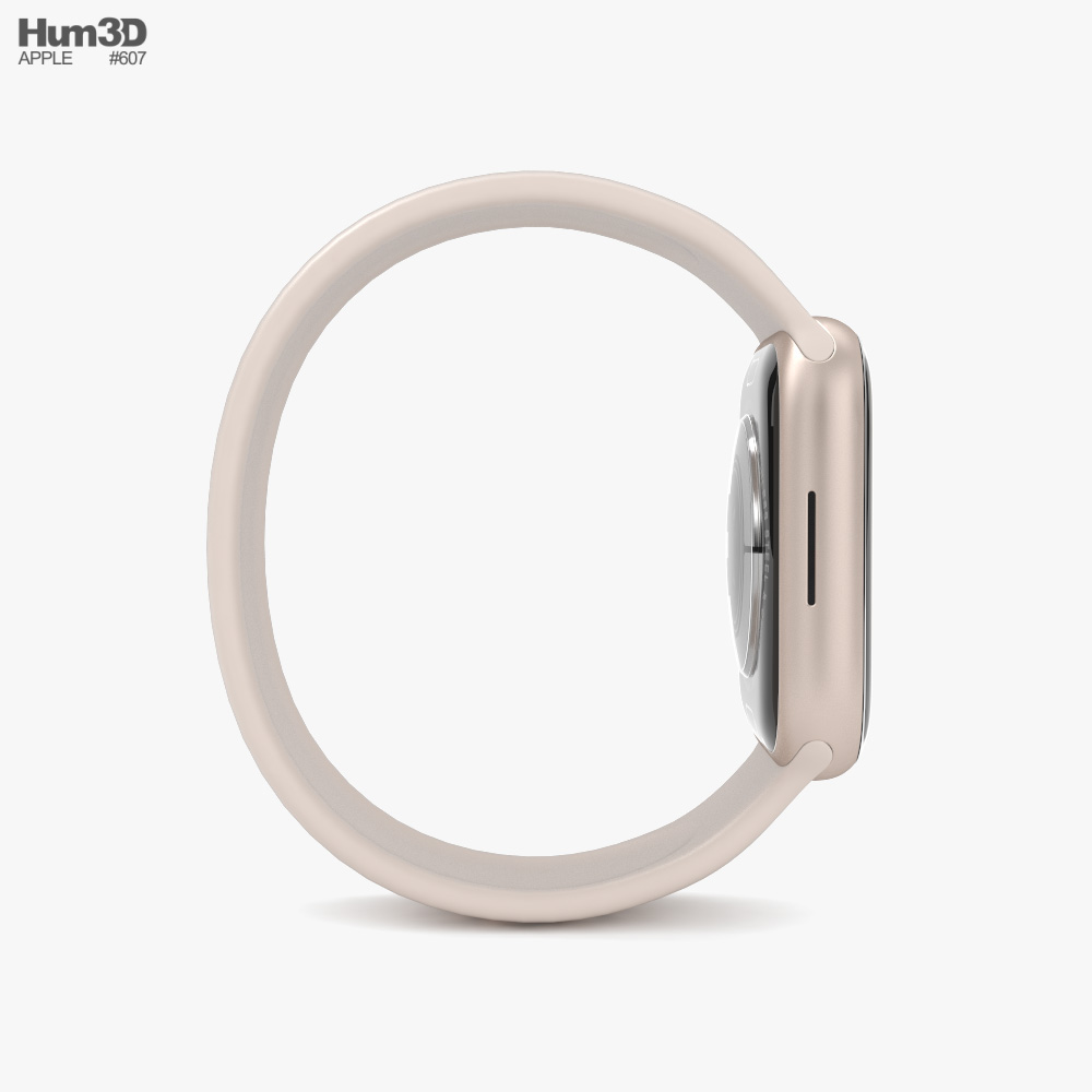 Apple Watch Series 9 45mm Silver Aluminum Case with Solo Loop 3D model -  Download Electronics on