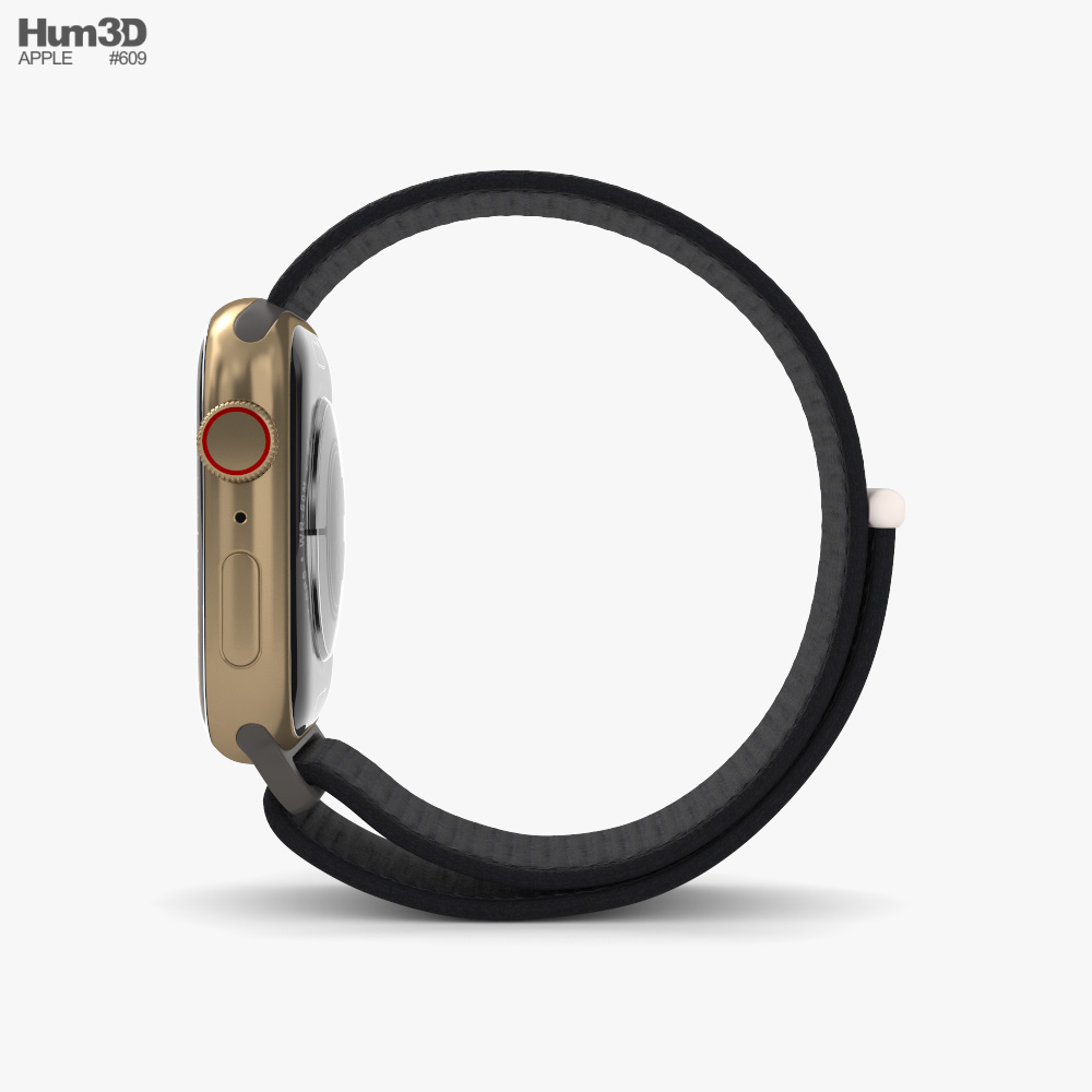 Apple Watch Series 9 45mm Gold Stainless Steel Case with Sport Loop Modelo  3d baixar