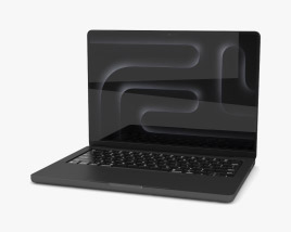 Apple MacBook Pro 2023 14 inch Space Black 3D model