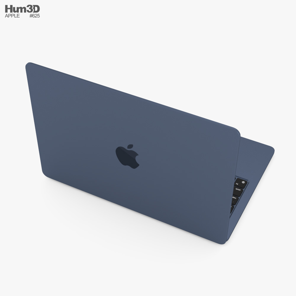 Apple MacBook Air 13 inch M3 2024 Midnight 3D model Download