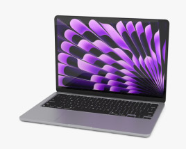 Apple MacBook Air 13 inch M3 2024 Space Gray Modello 3D