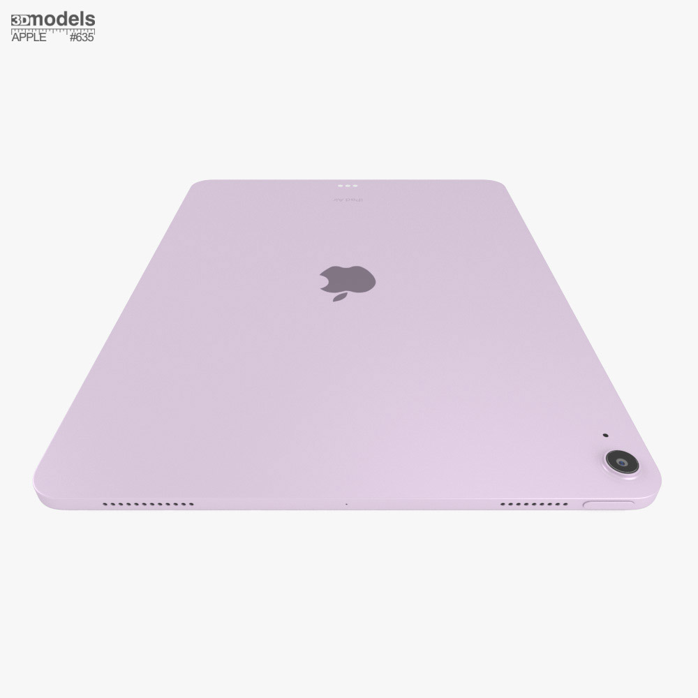 Apple iPad Air M2 13-inch (2024) Purple 3D model - Download Electronics on  3DModels.org