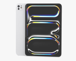 Apple iPad Pro M4 2024 11 inch Silver Modèle 3D