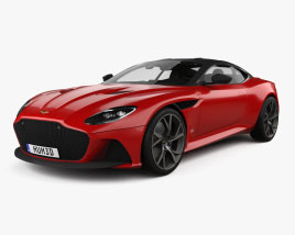 Aston Martin DBS Superleggera with HQ interior 2023 3D model