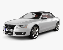 Audi A5 컨버터블 2012 3D 모델 