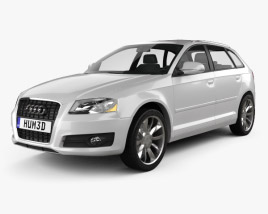 Audi A3 Sportback 2013 3D模型