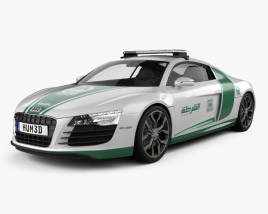 Audi R8 Полиция Dubai 2015 3D модель