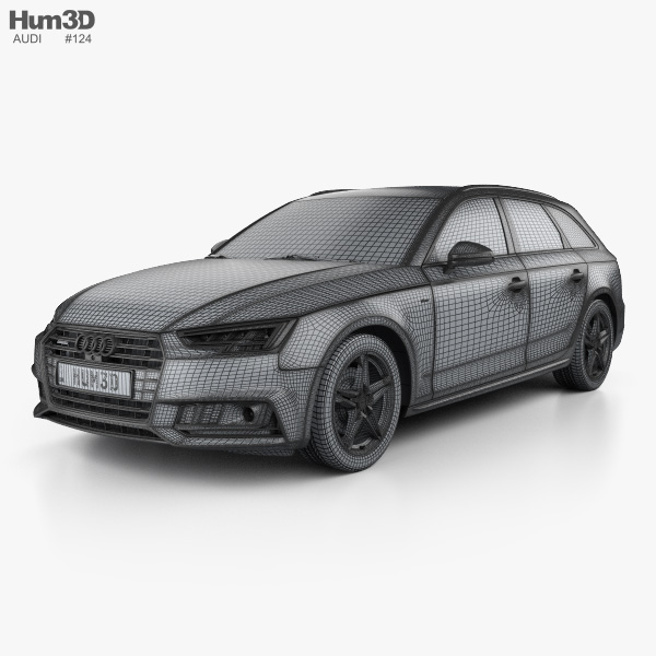Audi A4 (B9) avant S-Line 2019 Modèle 3D - Télécharger Véhicules