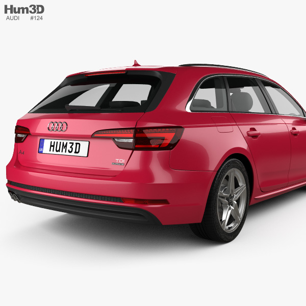 Audi A4 (B9) avant S-Line 2019 3D model - Download Vehicles on