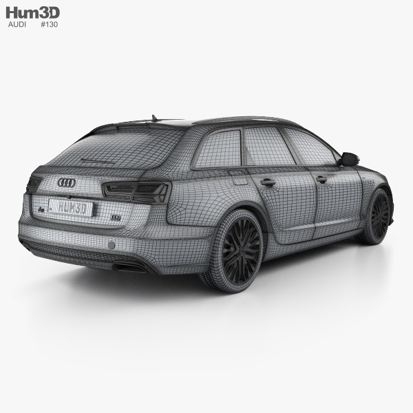 Audi A6 (C7) avant 2018 3D model