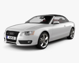 Audi A5 cabriolet with HQ interior 2012 3D model