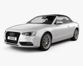 Audi A5 カブリオレ HQインテリアと 2015 3Dモデル