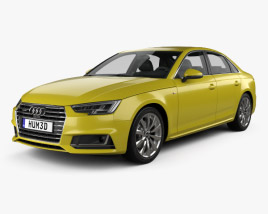 Audi A4 S-Line 2019 3D модель