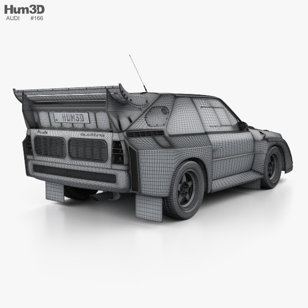 Audi Quattro Sport S1 E2 1985 3D-Modell - Herunterladen Fahrzeuge