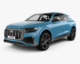 Audi Q8 컨셉트 카 2019 3D 모델 