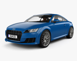 Audi TT coupe with HQ interior 2017 3D model