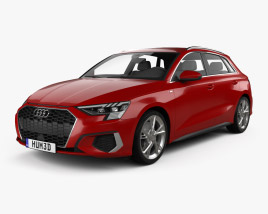 Audi A3 S-line sportback 2023 3D model
