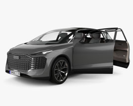 Audi Urbansphere з детальним інтер'єром 2023 3D модель