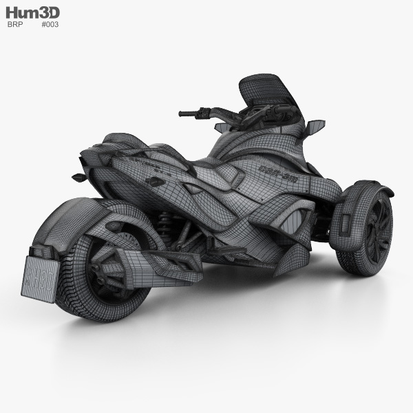 BRP Can-Am Spyder RT 2013 3D model - Download Vehicles on