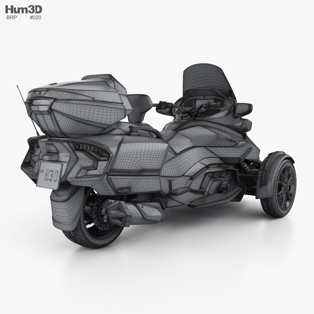 BRP Can-Am Spyder F3 Limited 2020 3D model - Download Vehicles on