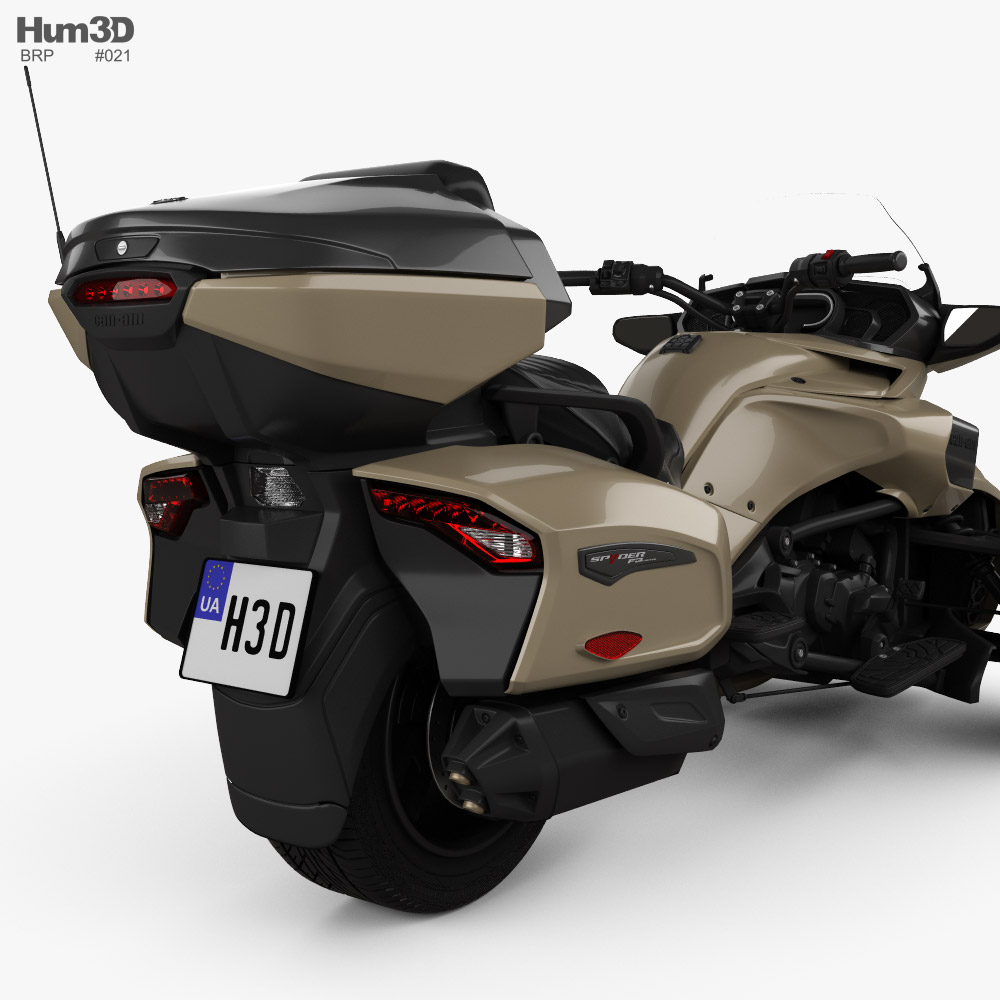 BRP Can-Am Spyder F3 Limited 2020 3D model - Download Vehicles on
