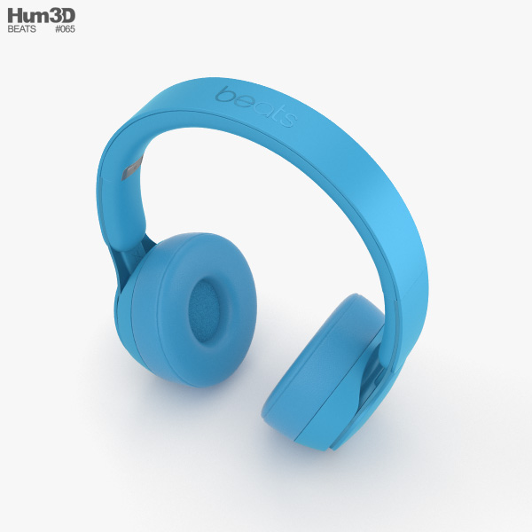 Beats Solo Pro Light Blue 3D model - Download Electronics on