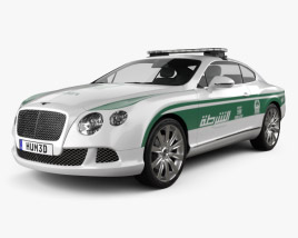 Bentley Continental GT Police Dubai 2016 3D model