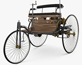 Benz Patent-Motorwagen 1885 3D 모델 