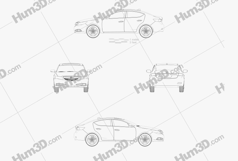 Acura ILX 2016 Blueprint