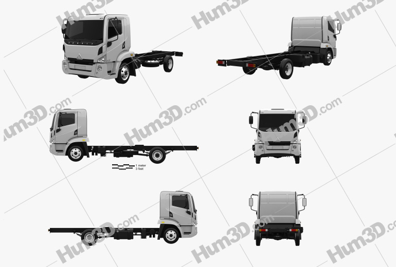 Agrale 6500 Chassis Truck 2012 Blueprint Template