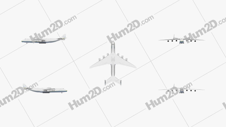 Antonov An-225 Mriya Blueprint Template