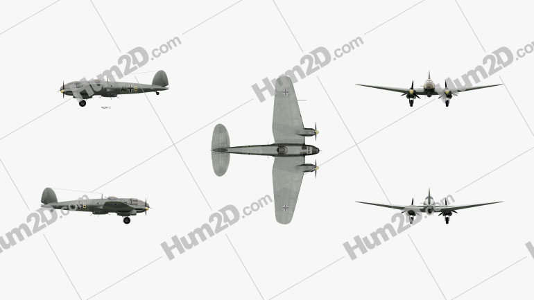 Heinkel He 111 Blueprint Template