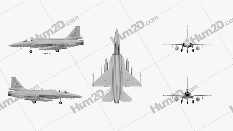 PAC JF-17 Thunder Blueprint Template