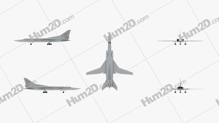 Tupolev Tu-22M Blueprint Template