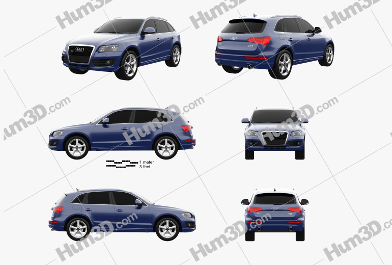Audi Q5 2012 Blueprint Template