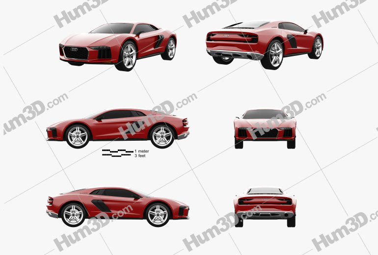 Audi Nanuk Quattro 2014 Blueprint Template