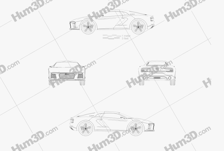 Audi Nanuk Quattro 2013 Disegno Tecnico