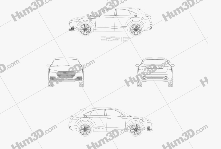 Audi TT offroad 2014 設計図