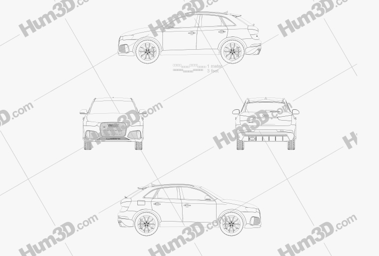 Audi RS Q3 Performance 2020 Blueprint