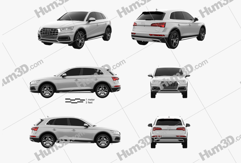 Audi Q5 2019 Blueprint Template