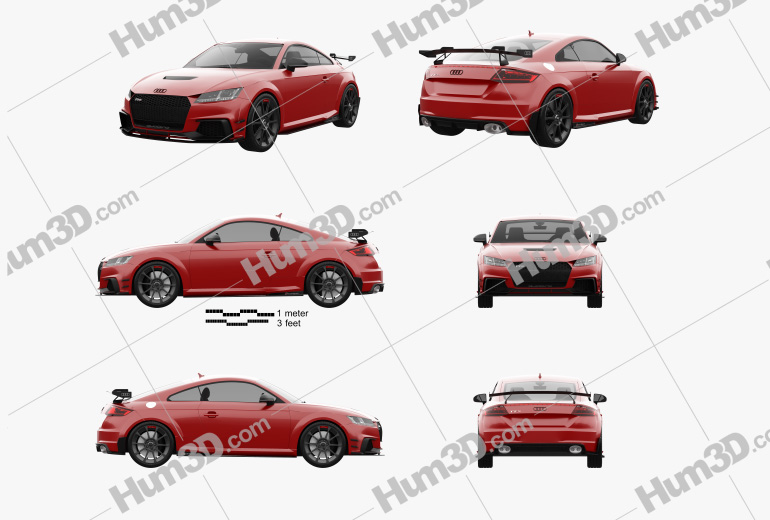 Audi TT RS coupe Performance Parts 2020 Blueprint Template