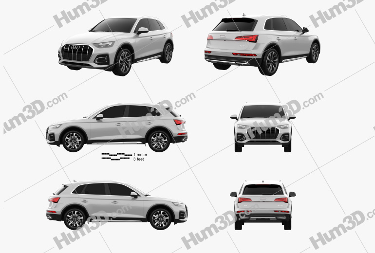Audi Q5 2022 Blueprint Template