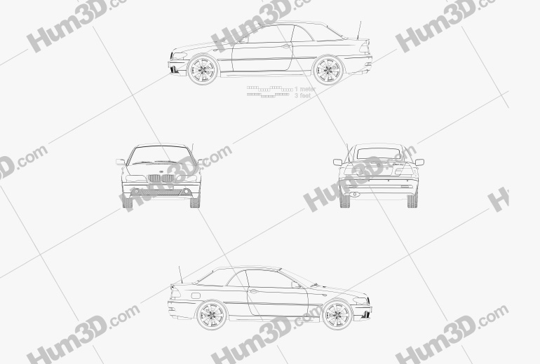 BMW 3 Series convertible (E46) 2006 Blueprint