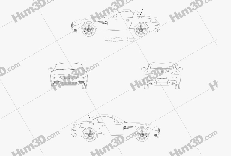 BMW Z4 (E89) Roadster 2016 Blueprint