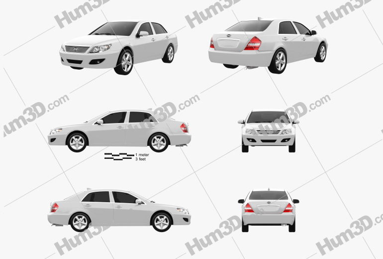 BYD F6 2013 Blueprint Template