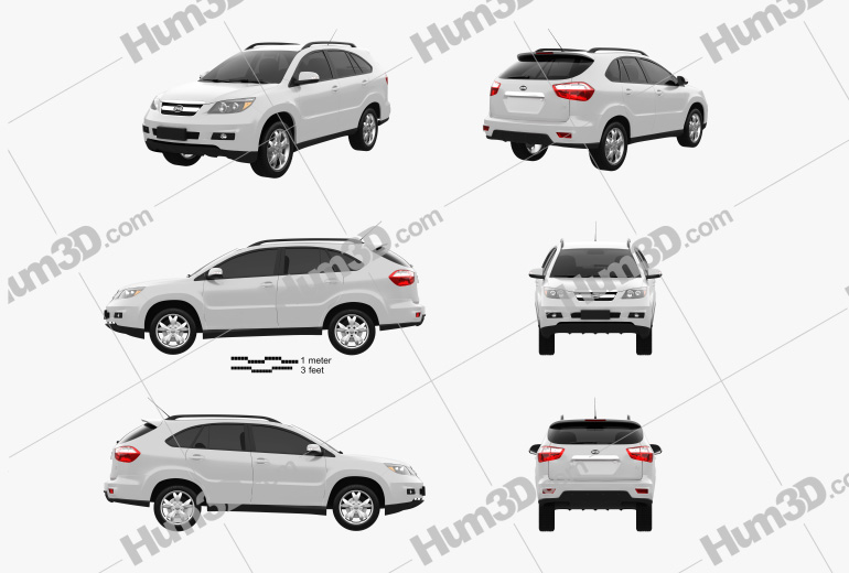 BYD S6 2013 Blueprint Template