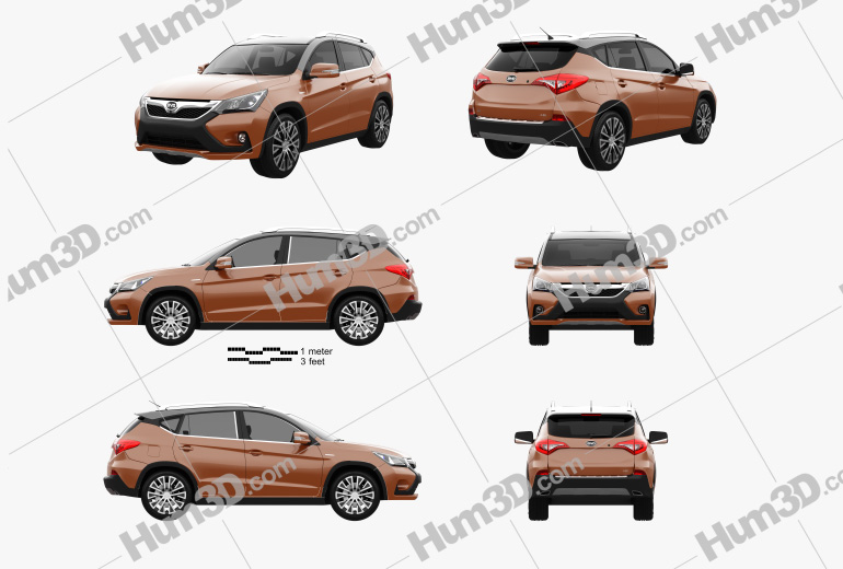 BYD S3 2018 Blueprint Template