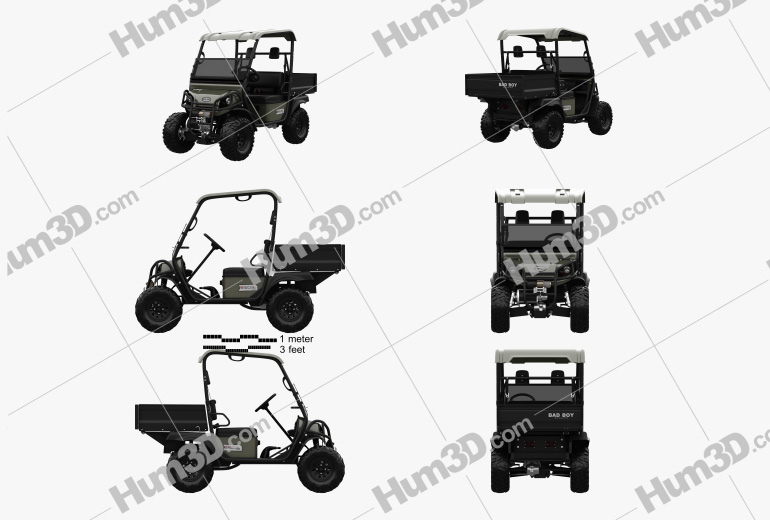 Bad Boy Buggies Recoil iS 4x4 2012 Blueprint Template