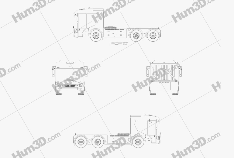 Banke ERCV27 Chassis Truck 2022 Blueprint