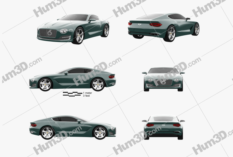 Bentley EXP 10 Speed 6 2015 Blueprint Template